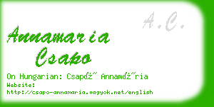 annamaria csapo business card